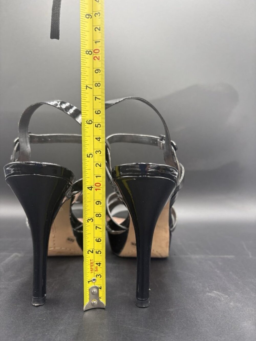 Women' Pumps High Heel Shoes Size 9.5M Vince Camuto Black Toleo Dress Sandals - Picture 11 of 16
